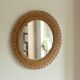Wicker wall mirror - Vintage
