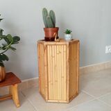 Vintage bamboo side table