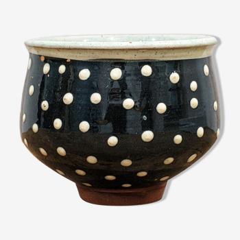 Artisanal ceramic pot cover