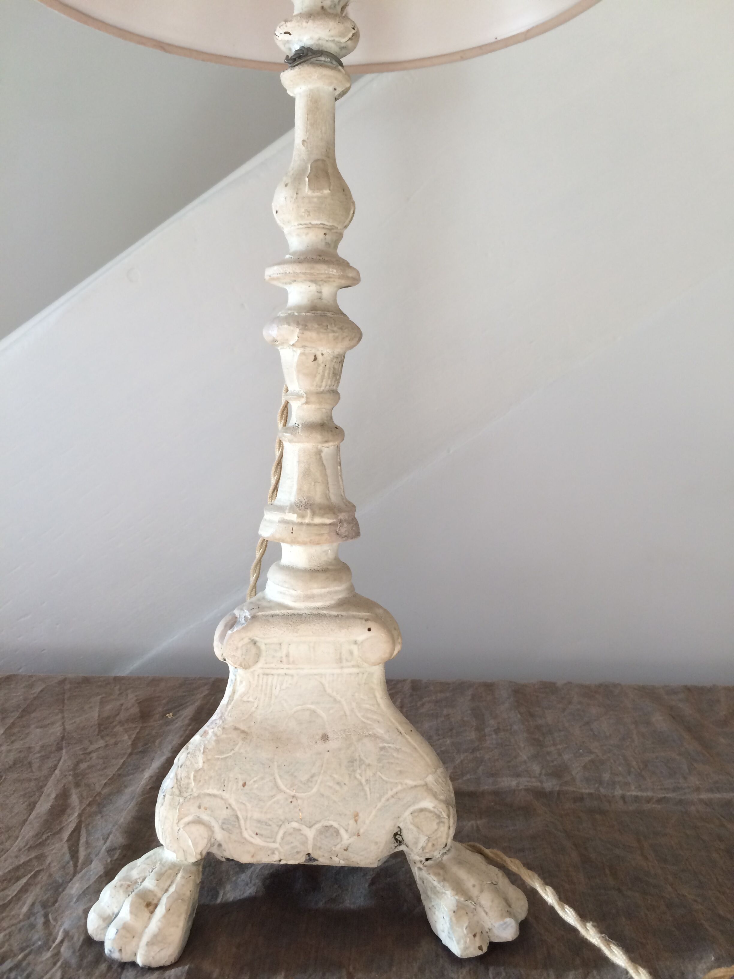 Lampe patinée