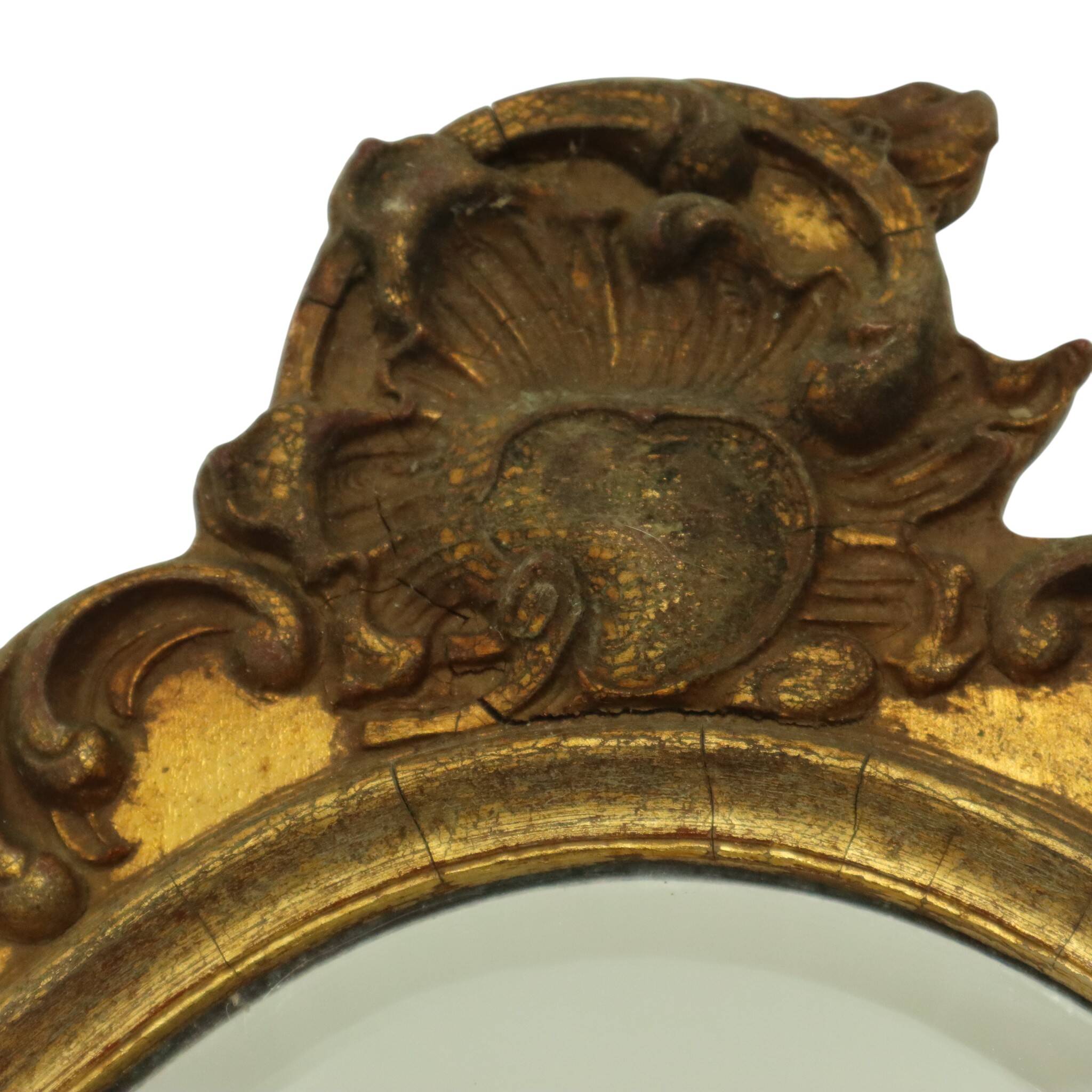 Mid Century Gold Leaf Mirror Classic Deknudt Fifties