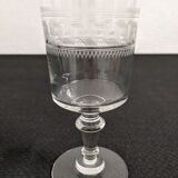 Series of 14 vintage art deco style foot glasses