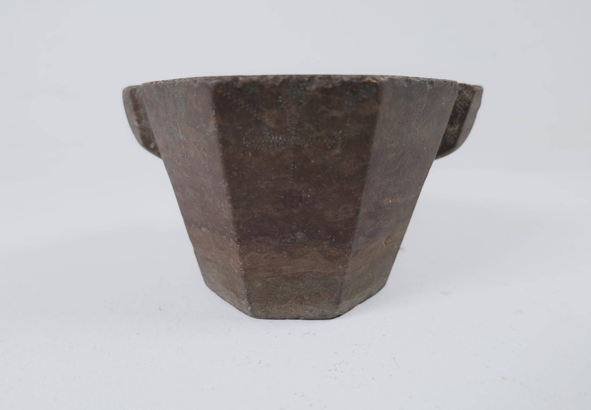 Large Ancient Mortar in Swedish Stone, circa 1800