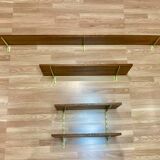 Set of oak shelves, 1950s design.