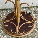 Vintage rattan floor lamp