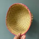 Set of 3 woven bamboo baskets