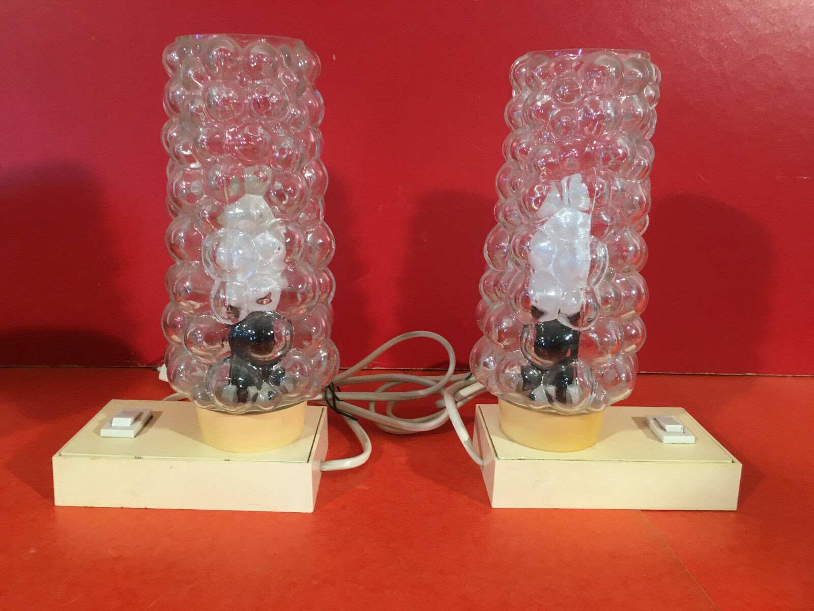 Pair of vintage Hawill Design 6001 bedside lamps