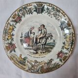Assiettes en faïence sarreguemines : les Bretons