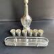 Louis XVI style silver metal liquor service