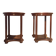 Pair of circular side tables.