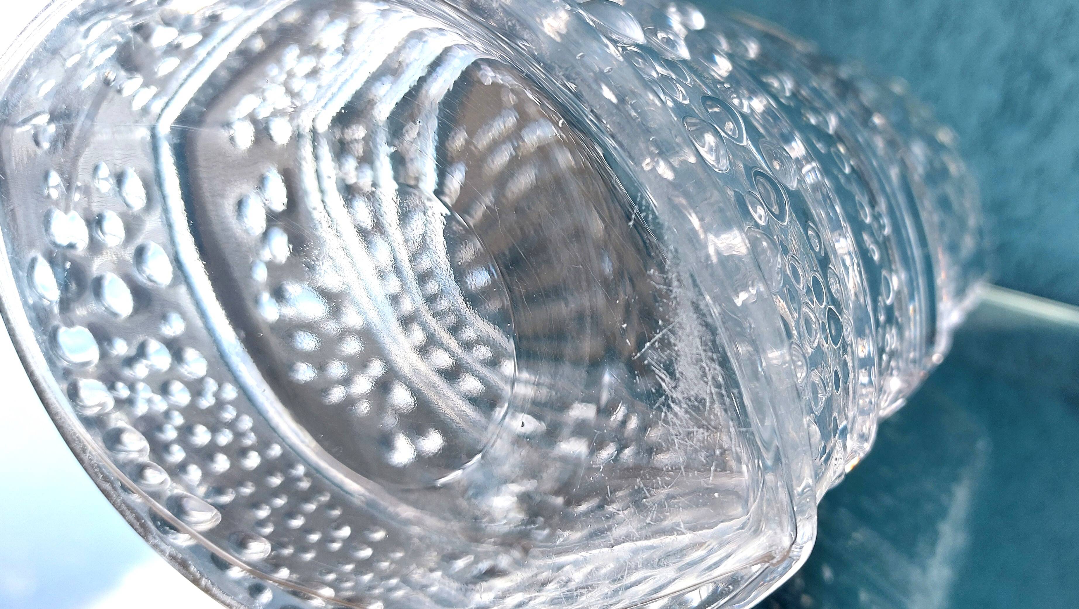 Vintage Structured Glass Vase by Willem Heesen for Leerdam Glass Factory