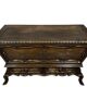 Louis XV style kneading trough in solid walnut