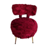 Chaise moumoute Pelfran Rouge