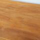 Large vintage brutalist rectangular table made of solid oak wood.