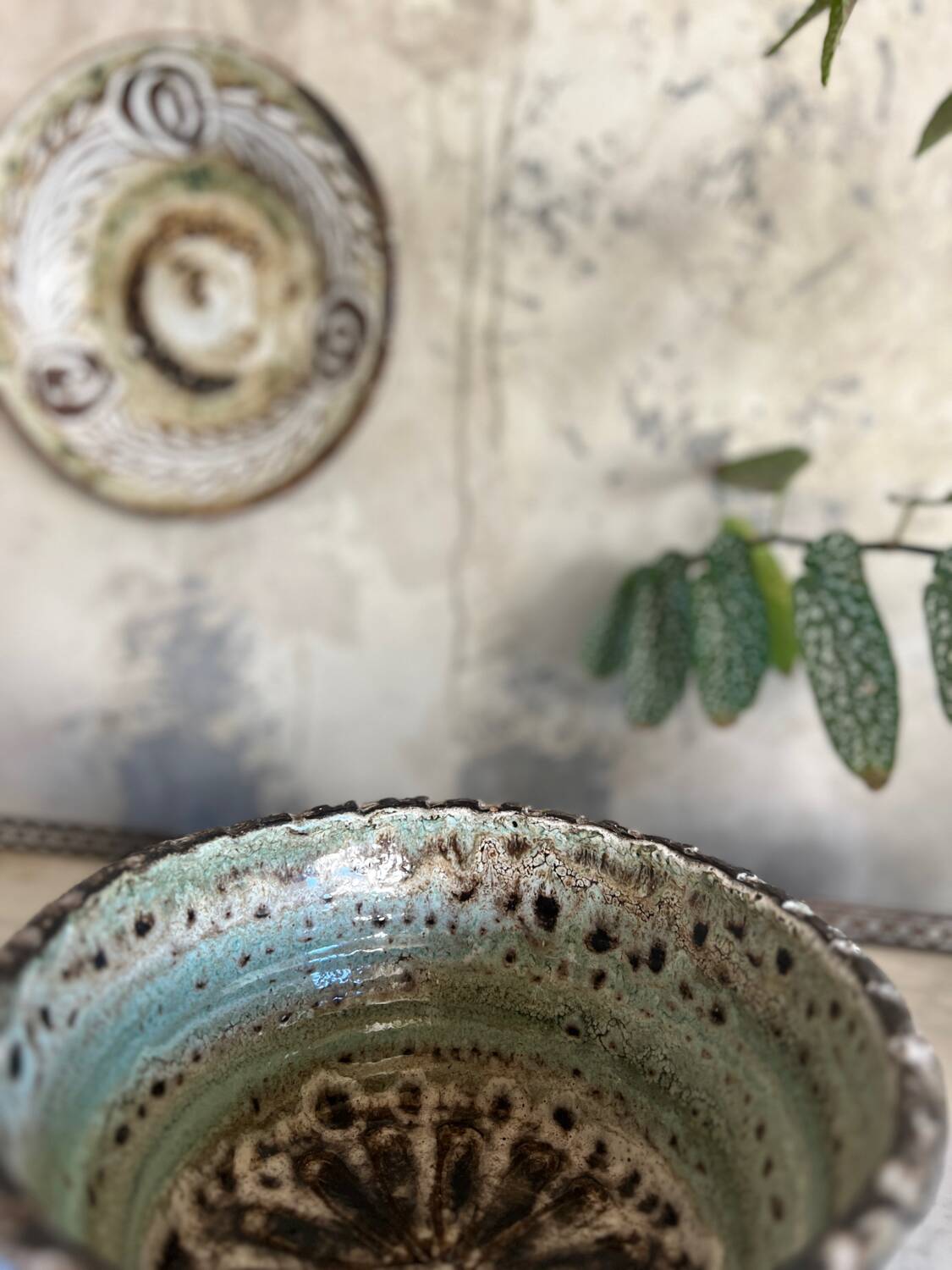 Ceramic salad bowl a. thiry