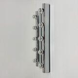 Set of 2 Targetti Sankey chrome wall lamps, 1970s