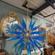 Large murano glass chandelier sputnik style 12 lights