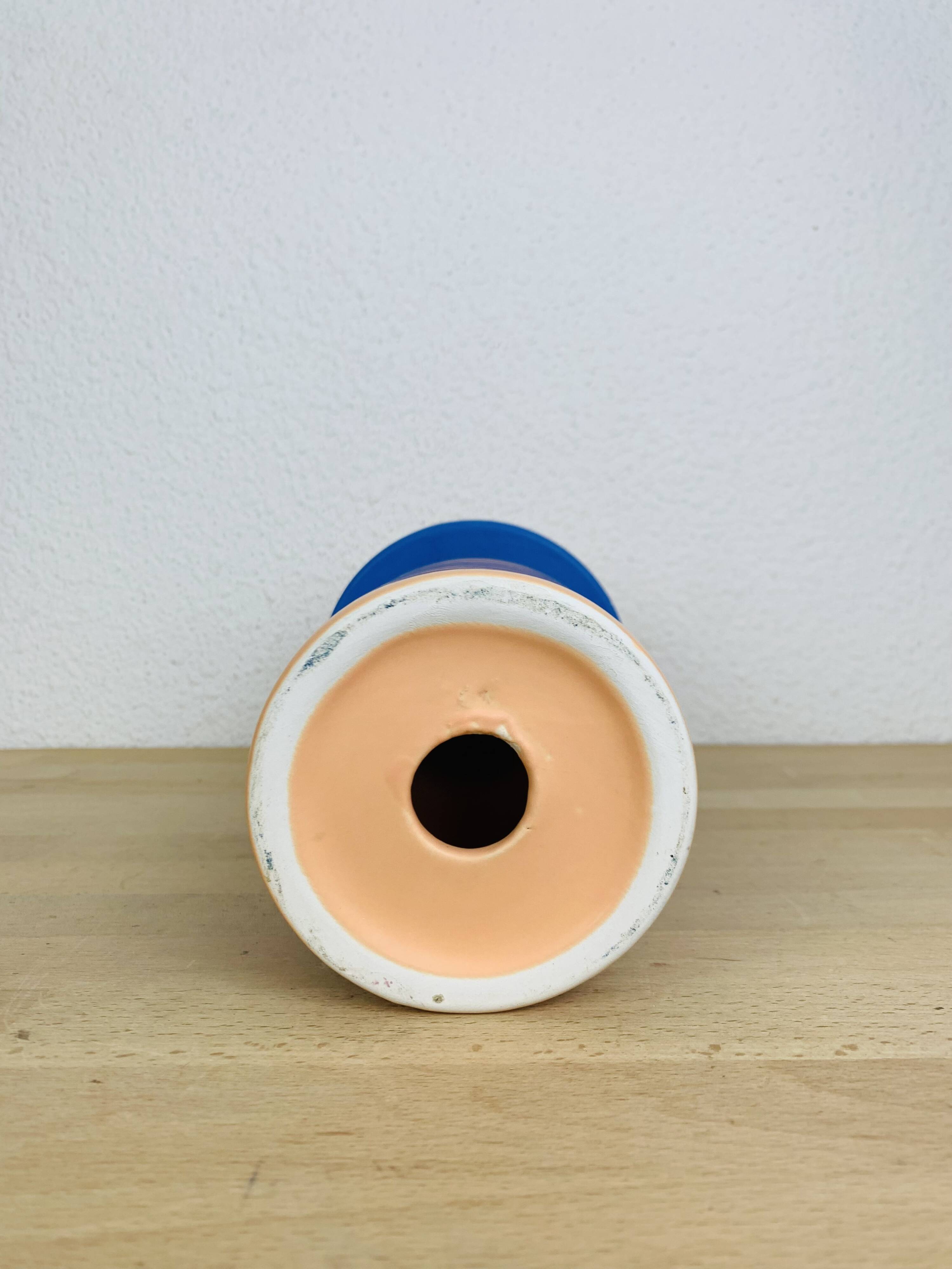 Memphis style totem ceramic sculpture