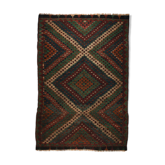 Anatolian handmade kilim rug 246 cm x 179 cm