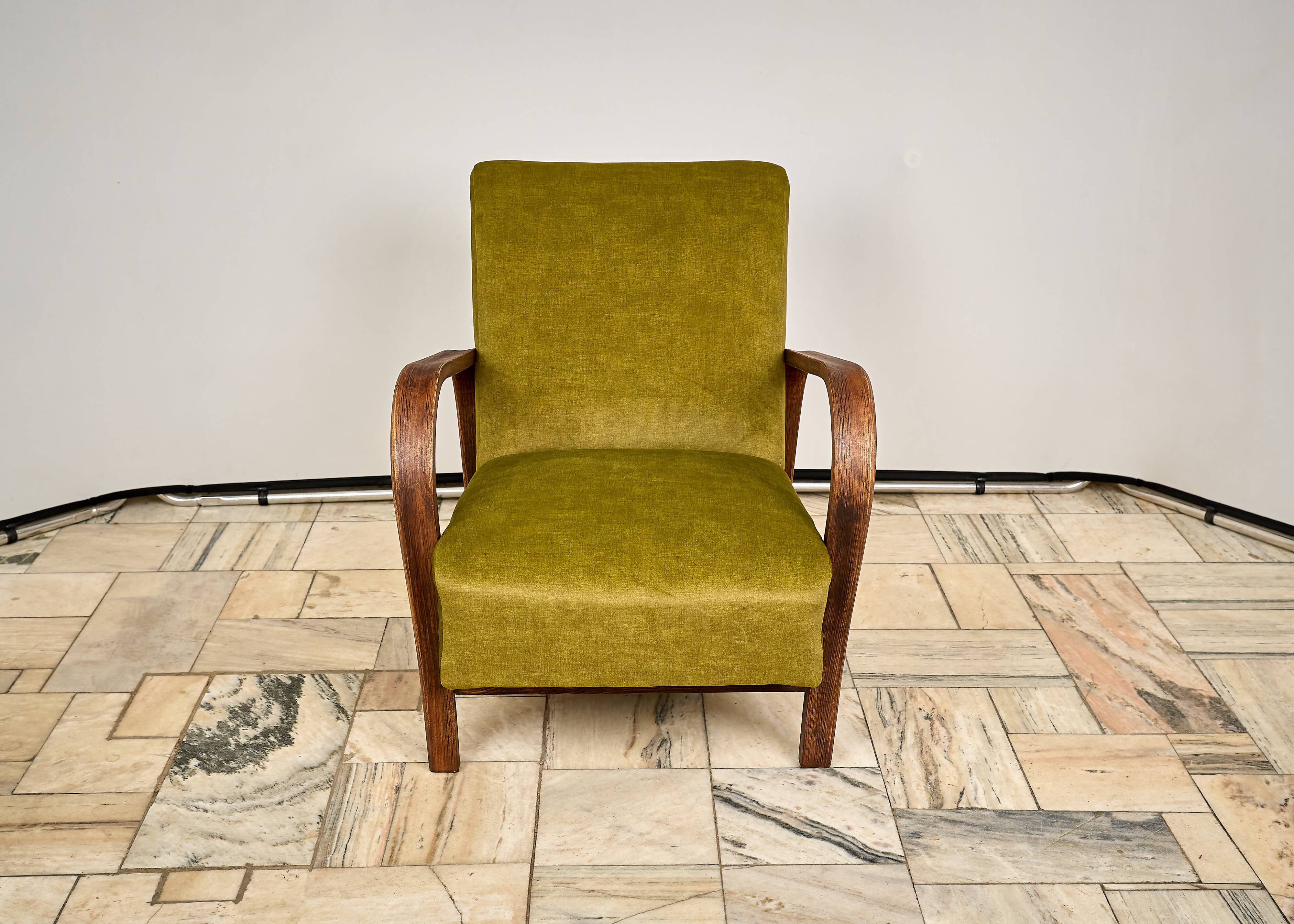 Armchair designed by K. Kozelka and A. Kropacek, Interier Praha, Czechoslov