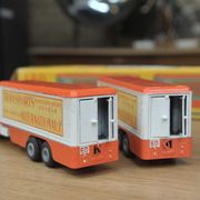 Old metal toy jrd trailer truck international transport