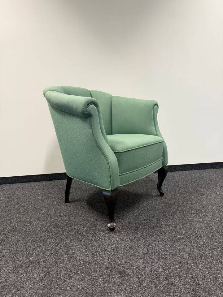 Danish Vintage Armchair (1955-60s) - Original Mint Green Fabric