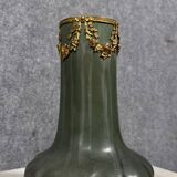 Denbac: ceramic and gilded bronze vase from the Art Nouveau period