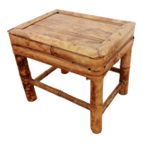 Low bamboo stool