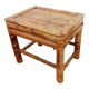 Low bamboo stool