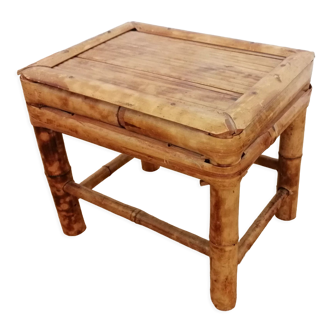 Low bamboo stool