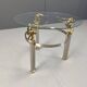 Vintage brass side table in the shape of an ibex or antelope, 1970s