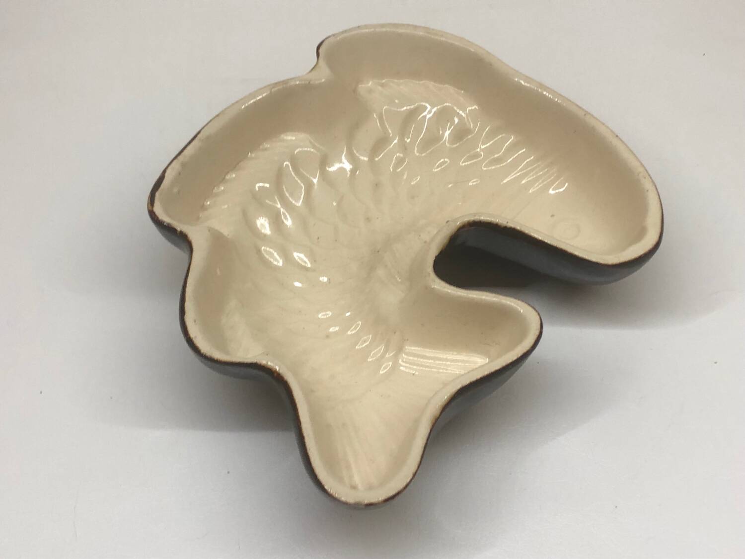 Vintage zoomorphic fish dish