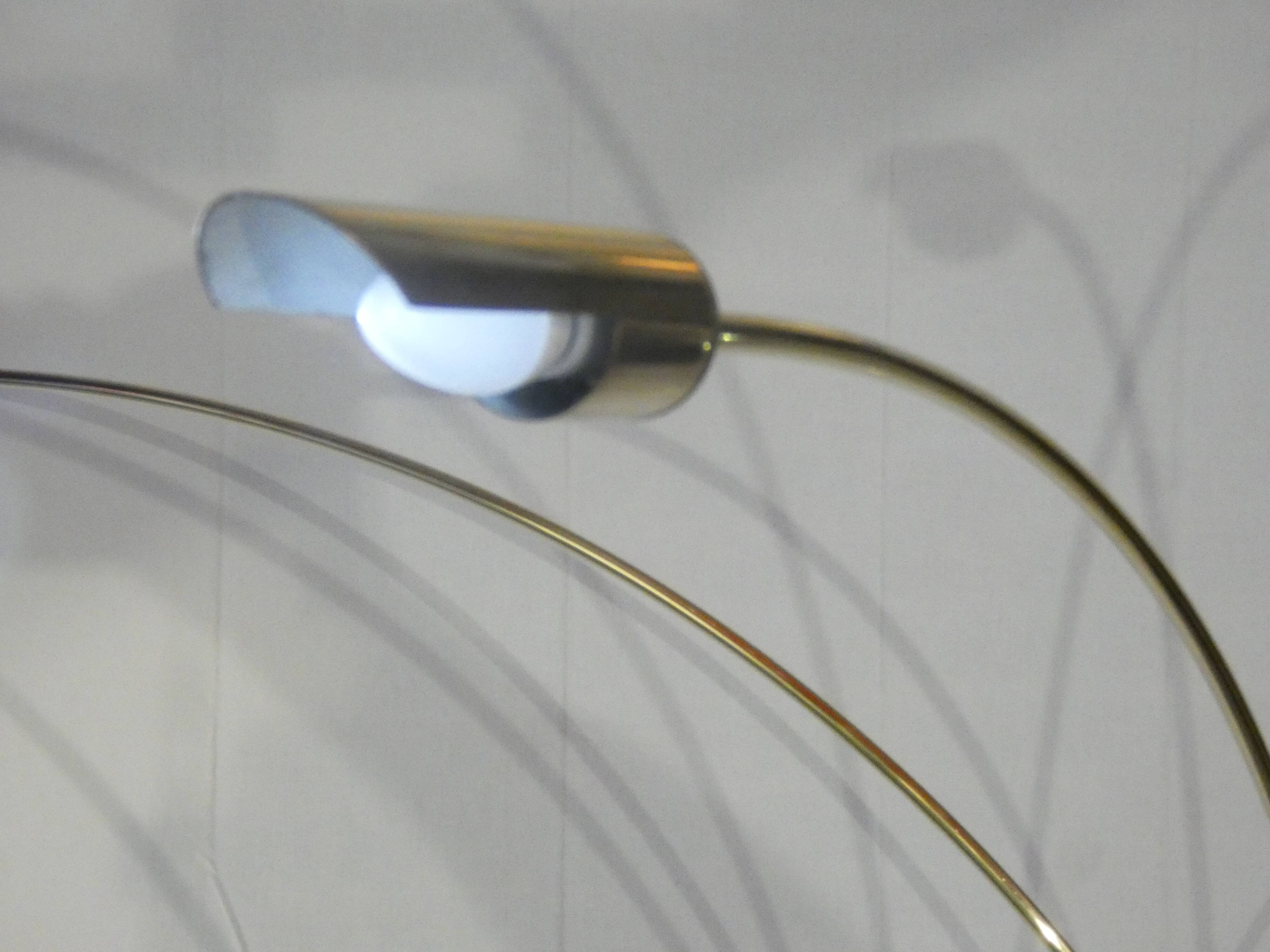 Floor lamp italian arco of the 70s