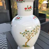 Vase motif asiatique
