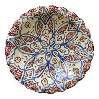 Moroccan handmade ceramic dish