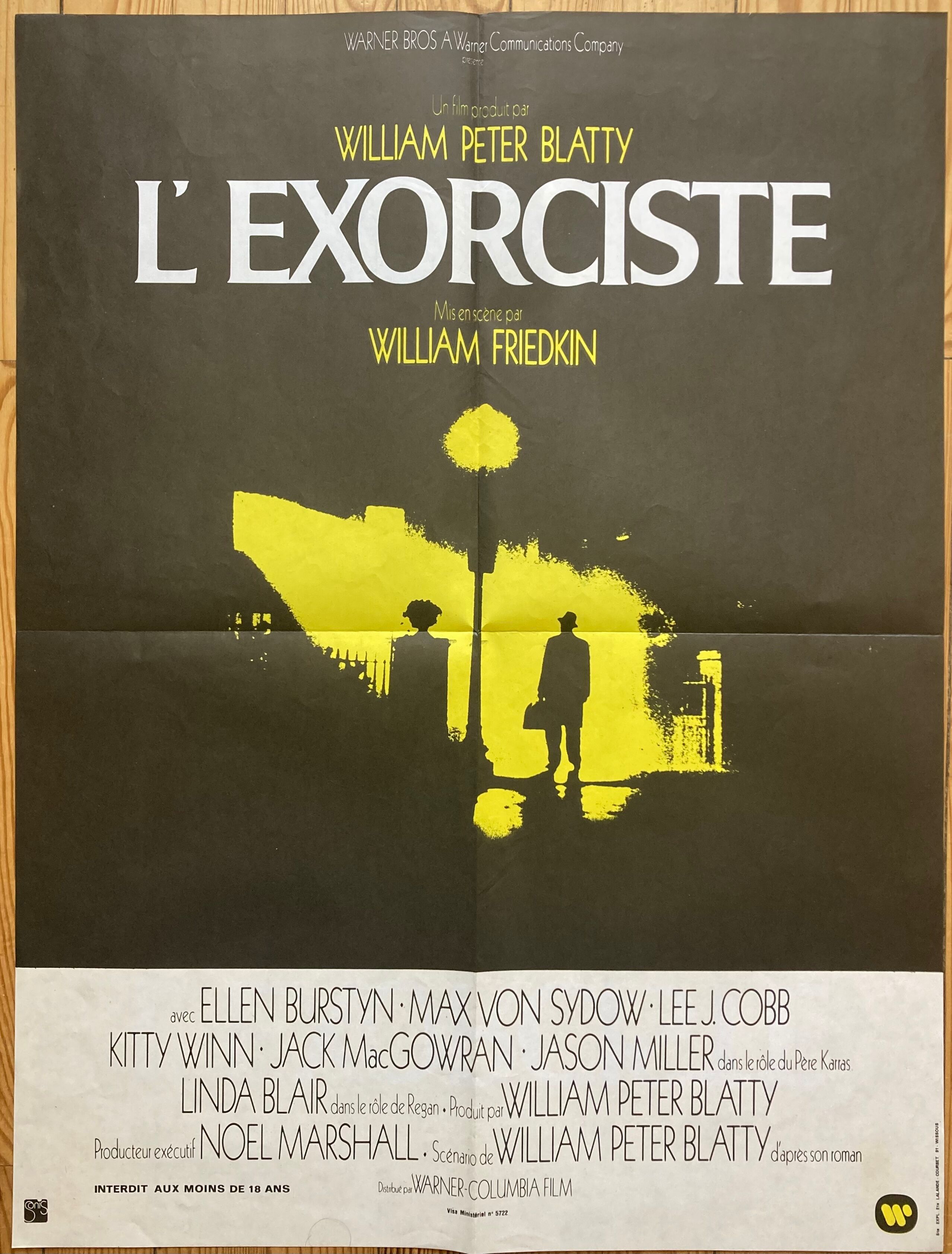 Affiche cinéma originale "l'exorciste"