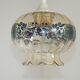 French Vintage Clear Glass Ceiling Light with Colourful Floral Decoration