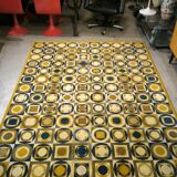 Vintage Vasarely-style carpet, 1970s