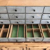 Furniture drawers patinated