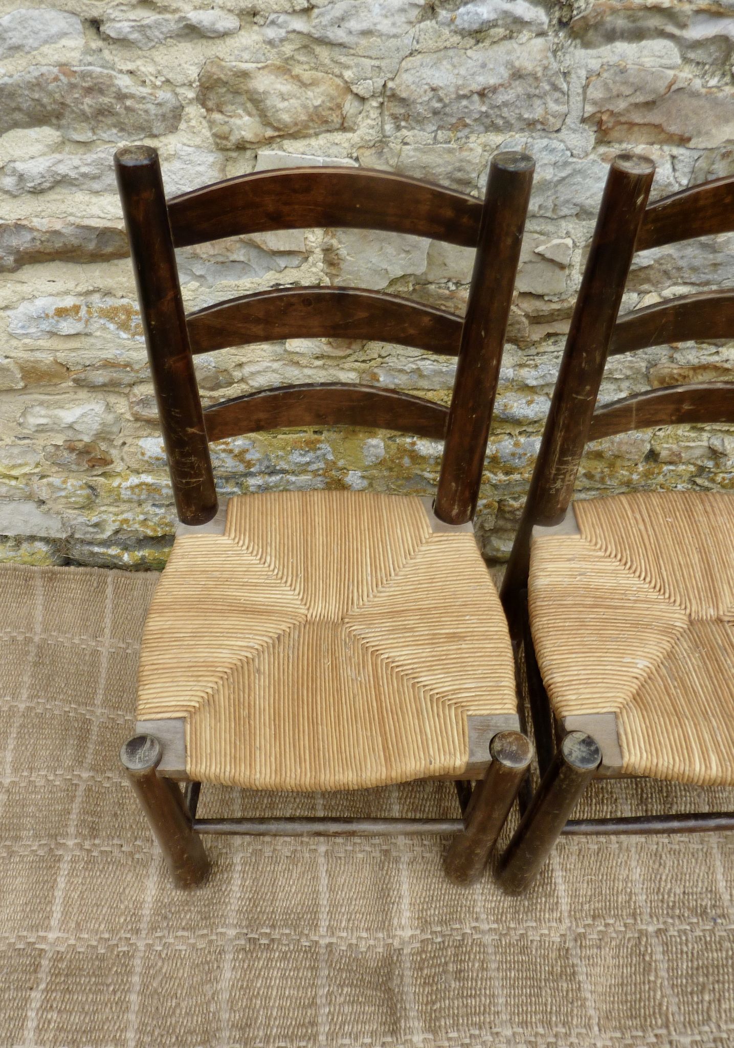 Pair of mulched chairs from the 60s