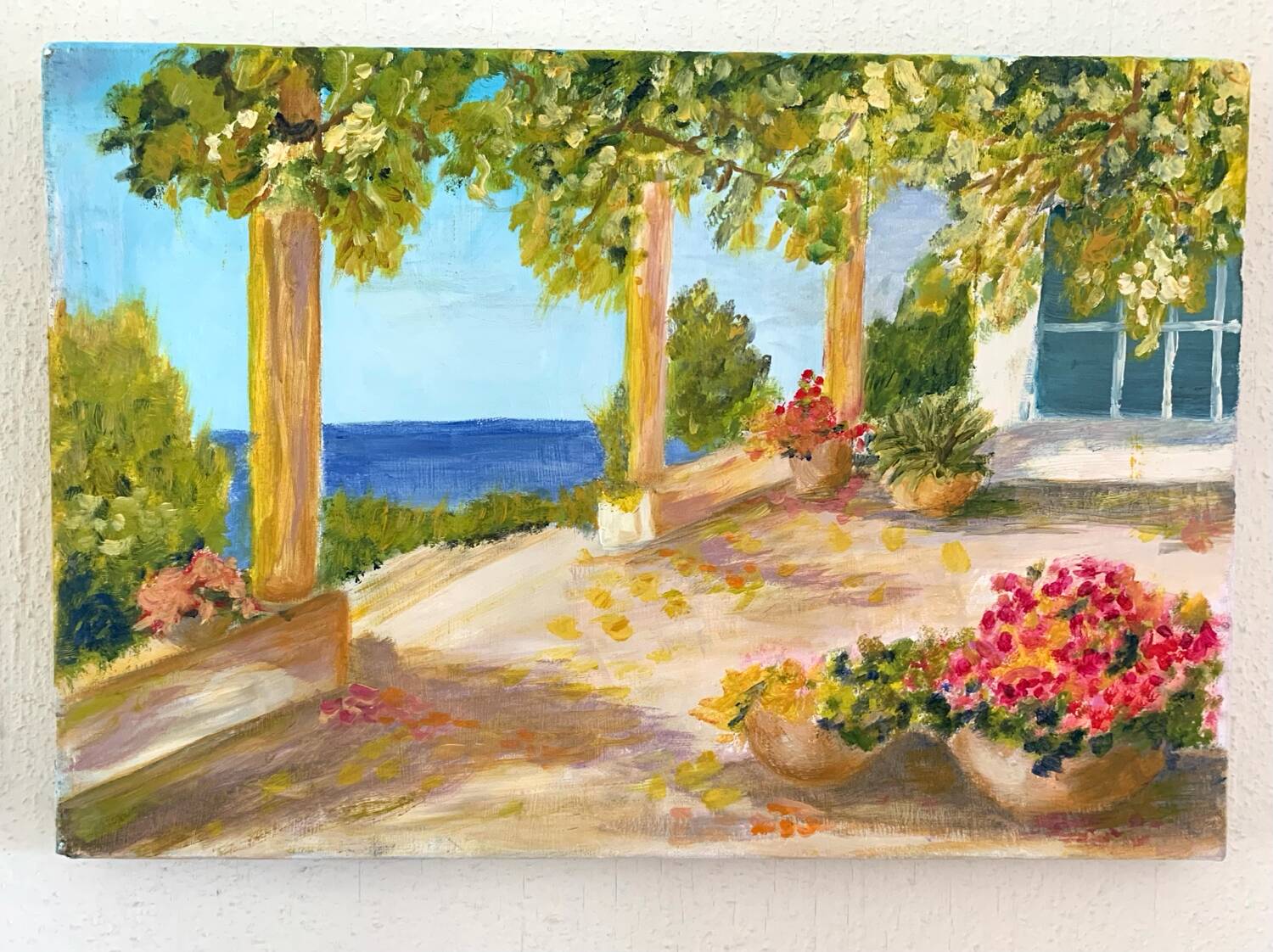 Oil painting on canvas landscape