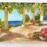 Oil painting on canvas landscape