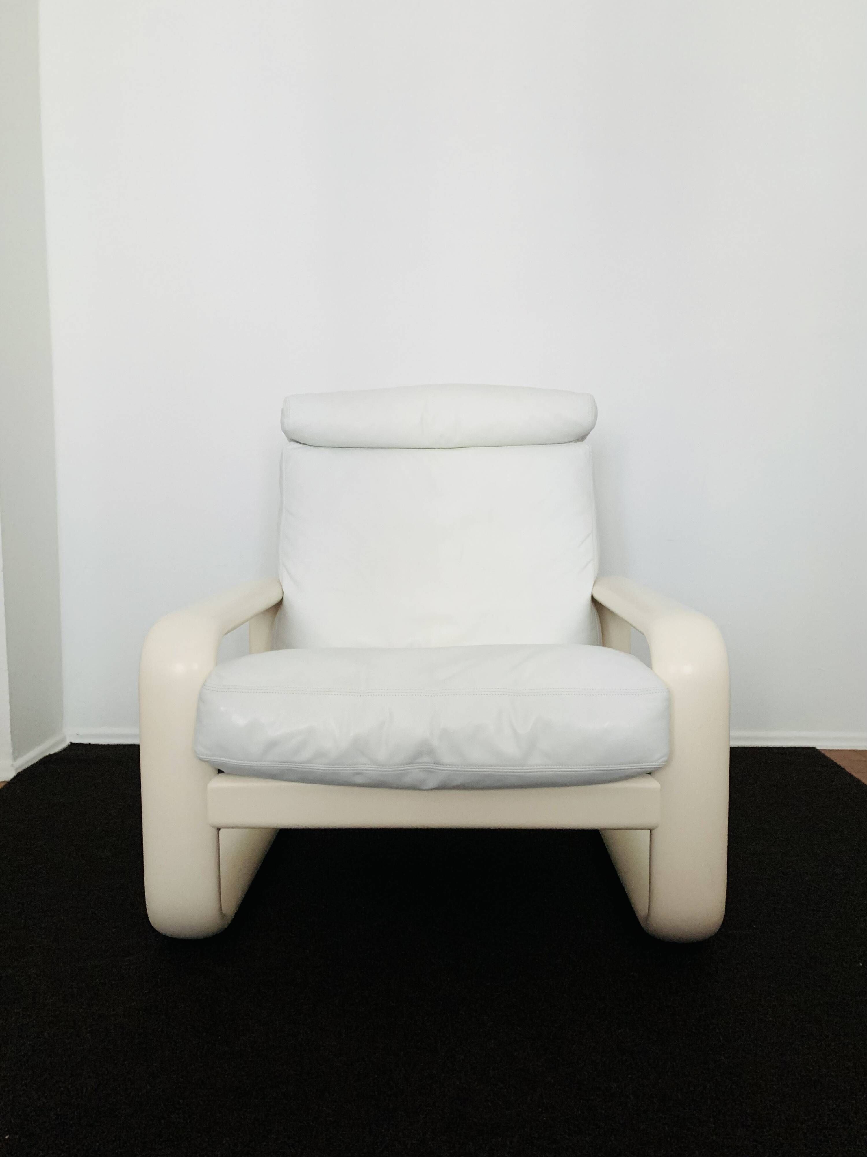 Hombre Leather Chair & Ottoman by Burkhard Vogtherr for Rosenthal