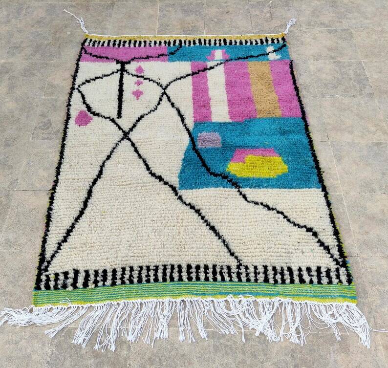 Natural wool rug 250cmx150cm