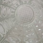 Vase en verre, motif "octogones"