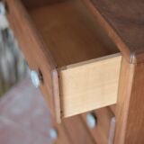 Vintage drawer unit, Art Deco wooden furniture, chest of drawers, tallboy.