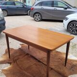 Scandinavian dining room set, 6 chairs with extendable table 1950s