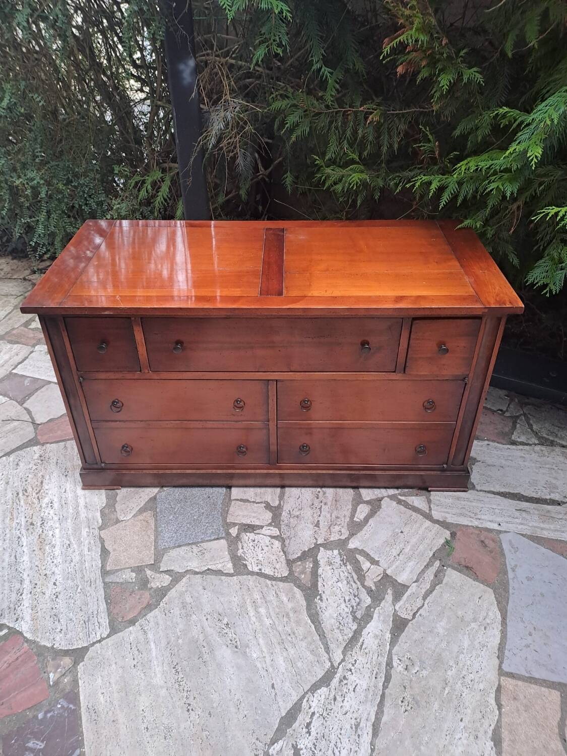 Commode Roche bobois en bois massif patine