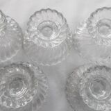 Set of 5 very old mini compote dishes, PORTIEUX
