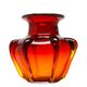 Vase moderne du milieu du siècle, en verre, conçu par J. Słuczan-Orkusz, Pologne, années 1970.